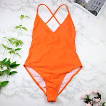 Load image into Gallery viewer, 2019 women Swimwear Sexy high cut one piece swimsuit Backless swim suit Black White Red  thong Bathing suit female Monokini 2741