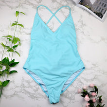 Load image into Gallery viewer, 2019 women Swimwear Sexy high cut one piece swimsuit Backless swim suit Black White Red  thong Bathing suit female Monokini 2741