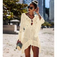 Load image into Gallery viewer, New Sexy Cover Up Bikini Women Swimsuit Cover-up Beach Bathing Suit Beach Wear Knitting Swimwear Mesh Beach Dress Tunic Robe