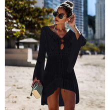 Load image into Gallery viewer, New Sexy Cover Up Bikini Women Swimsuit Cover-up Beach Bathing Suit Beach Wear Knitting Swimwear Mesh Beach Dress Tunic Robe