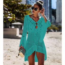 Load image into Gallery viewer, New Sexy Cover Up Bikini Women Swimsuit Cover-up Beach Bathing Suit Beach Wear Knitting Swimwear Mesh Beach Dress Tunic Robe