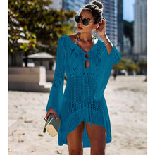 Load image into Gallery viewer, New Sexy Cover Up Bikini Women Swimsuit Cover-up Beach Bathing Suit Beach Wear Knitting Swimwear Mesh Beach Dress Tunic Robe