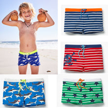 Load image into Gallery viewer, Summer Swimming High Waist Pants Lovely Kids Boys Casual Striped Short Pants Bathing Suit Swimwear Swimsuit Shorts
