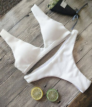 Load image into Gallery viewer, Hot 2019 New Sexy Women Bikini Set Swimwear Bandage Monokini Push Up Padded solid Swimsuit Bathing Beachwear