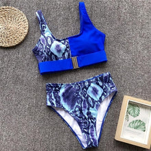 Load image into Gallery viewer, In-X Sexy Leopard one piece swimsuit One shoulder bikini 2019 High cut swimwear women monokini Padded bathing suit New bodysuit