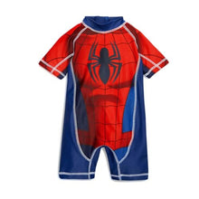 Load image into Gallery viewer, Kids Swimwear One Piece Boys Swimsuit Minions Batman Swimming Children Captain America Sport UPF50+ Beachwear Baby Bathing Suit