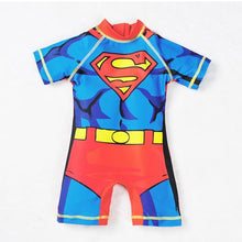 Load image into Gallery viewer, Kids Swimwear One Piece Boys Swimsuit Minions Batman Swimming Children Captain America Sport UPF50+ Beachwear Baby Bathing Suit