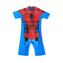Load image into Gallery viewer, Kids Swimwear One Piece Boys Swimsuit Minions Batman Swimming Children Captain America Sport UPF50+ Beachwear Baby Bathing Suit