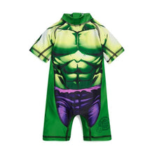 Load image into Gallery viewer, Kids Swimwear One Piece Boys Swimsuit Minions Batman Swimming Children Captain America Sport UPF50+ Beachwear Baby Bathing Suit