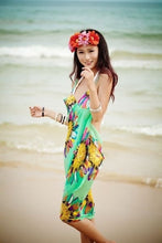 Load image into Gallery viewer, Sexy Beach Dress 2019 White Beach Tunic Floral Cover Up Bikini Swimsuit Swim Dress Swimwear Tunic Swim Women Bath Suit Cover Up