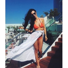 Load image into Gallery viewer, Womens Swim Wear Bikini Cover Up Sheer Beach Mini Wrap Skirt Sarong Pareo Shorts