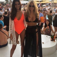Load image into Gallery viewer, Womens Swim Wear Bikini Cover Up Sheer Beach Mini Wrap Skirt Sarong Pareo Shorts