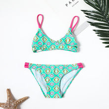 Load image into Gallery viewer, 2019 Girl Swimsuit Two Pieces Children's Swimwear Swim Suits Children Split Hollow Falbala Bikini Sets Bathing Suit G1-CZ912