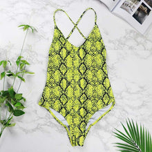 Load image into Gallery viewer, 2019 women Swimwear Sexy high cut one piece swimsuit Backless swim suit Black White Red  thong Bathing suit female Monokini 2741