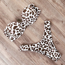 Load image into Gallery viewer, RUUHEE Bikini Swimwear Women Swimsuit 2019 Leopard Brazilian Bikini Set Push Up Bathing Suit Female Summer Beach Wear Biquini