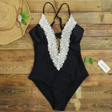 Load image into Gallery viewer, One Piece Swimsuit 2018 Sexy Swimwear Women Bathing Suit Swim Vintage Summer Beach Wear Print Bandage Monokini Swimsuit