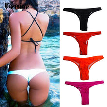Load image into Gallery viewer, Vertvie Sexy Women Thong Bikini Bottoms tanga Swimming -String Briefs Panty Bikini Thong Swimsuit Brazilian Maillot De Bain