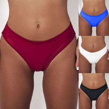 Load image into Gallery viewer, Women Bikini High Waist Short Tankini Bottoms thong Swimsuit Swim Briefs Pants Bathing