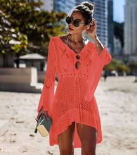 Load image into Gallery viewer, New Sexy Cover Up Bikini Women Swimsuit Cover-up Beach Bathing Suit Beach Wear Knitting Swimwear Mesh Beach Dress Tunic Robe