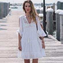Load image into Gallery viewer, New Sexy Cover Up Bikini Women Swimsuit Cover-up Beach Bathing Suit Beach Wear Knitting Swimwear Mesh Beach Dress Tunic Robe