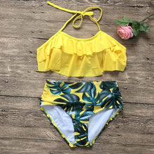 Load image into Gallery viewer, Swimwear Women Bikini 2019 Mujer High Waist Swimsuits Ruffles Bikinis Swimming Suit For Womens Push Up Bathing Suits Biquini