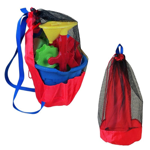 Portable Beach Bag Foldable Mesh Swimming Bag For Children Beach Toy Baskets Storage Bag Kids Outdoor Swimming Waterproof Bags