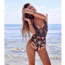 Load image into Gallery viewer, Ashgaily 2018 New One Piece Swimsuit Sexy Cartoon Printed Swimwear Women Bathing Suit Beach Backless Monokini Swimsuit Female