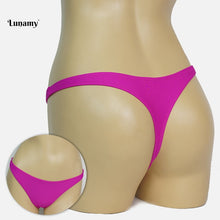 Load image into Gallery viewer, 2019 Hot T-back Bikini Bottom Girl Sexy G-string Swim Briefs Women Trunks Beachwear Brazilian Thong Biquini Bottoms Suit Panties