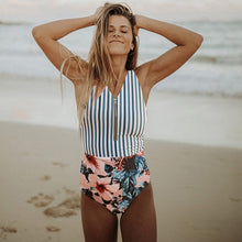 Load image into Gallery viewer, Sexy One Piece Swimsuit 2019 Swimwear Women Monokini Bodysuit Bandage High Waist Swimsuit Female Bathing Suits Summer Beach Wear