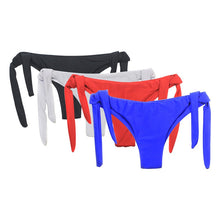 Load image into Gallery viewer, 2019 Sexy Solid Thong Bikini Brazilian Cut Swimwear Women Bottom Adjustable Briefs Swimsuit Panties Underwear Thong Bathing Suit