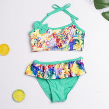 Load image into Gallery viewer, New 2019 Girls Swimwear 2~14Years Kids Beach Wear Lovely Swimming Suits Bikini Tassel style Biquini Infantil-ST108/ST116