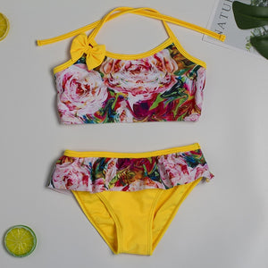 New 2019 Girls Swimwear 2~14Years Kids Beach Wear Lovely Swimming Suits Bikini Tassel style Biquini Infantil-ST108/ST116