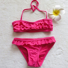 Load image into Gallery viewer, New 2019 Girls Swimwear 2~14Years Kids Beach Wear Lovely Swimming Suits Bikini Tassel style Biquini Infantil-ST108/ST116