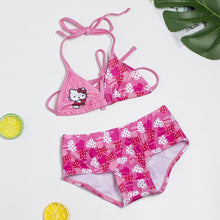 Load image into Gallery viewer, New 2019 Girls Swimwear 2~14Years Kids Beach Wear Lovely Swimming Suits Bikini Tassel style Biquini Infantil-ST108/ST116