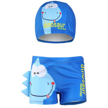 Load image into Gallery viewer, Boy Swimwear Swimming Trunk ages 1 to 10 Children Cartoon Diansours Summer Swimwear Swim Shorts Printed Toddler Boy Swimsuits