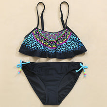 Load image into Gallery viewer, 2019 Girl Swimsuit Two Pieces Children's Swimwear Swim Suits Children Split Hollow Falbala Bikini Sets Bathing Suit G1-CZ912