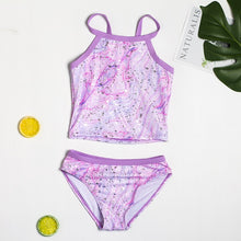 Load image into Gallery viewer, 2019 Girl Swimsuit Two Pieces Children's Swimwear Swim Suits Children Split Hollow Falbala Bikini Sets Bathing Suit G1-CZ912